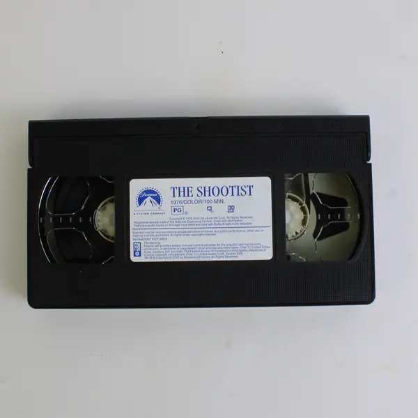 Vintage Film on VHS The Shootist John Wayne Lauren Bacall 1976 Best of the West