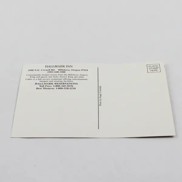 Vintage Hallmark Inn Best Western Motel Hillsboro Oregon Postcard 1980s