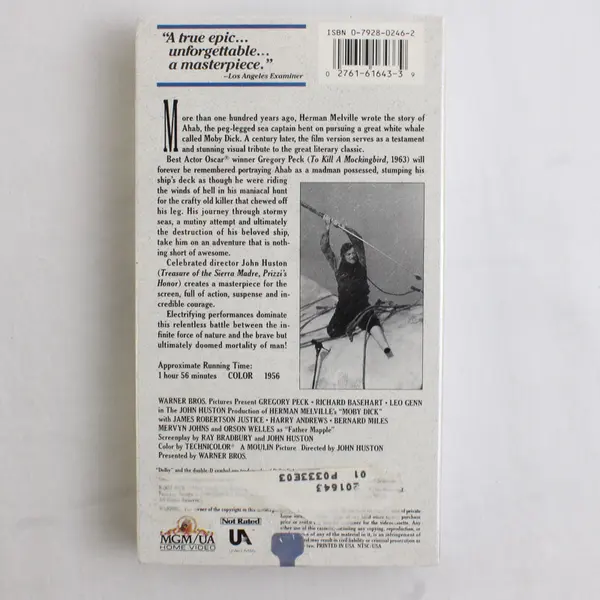 Moby Dick VHS Tape 1956 Gregory Peck, # M201643 New/Sealed 