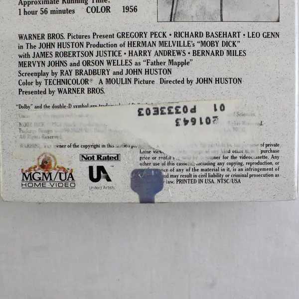 Moby Dick VHS Tape 1956 Gregory Peck, # M201643 New/Sealed 