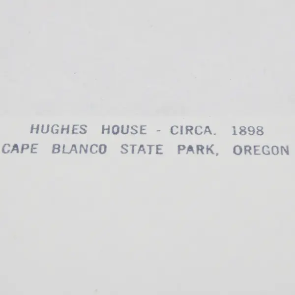 Hughes House Cape Blanco State Park Oregon Pic-Ture Post Postcard 1990s