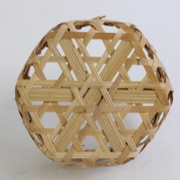 Handmade Solid Beige Color Mini/Small Round Woven Baskets 4" x 3.5" x 3.75"