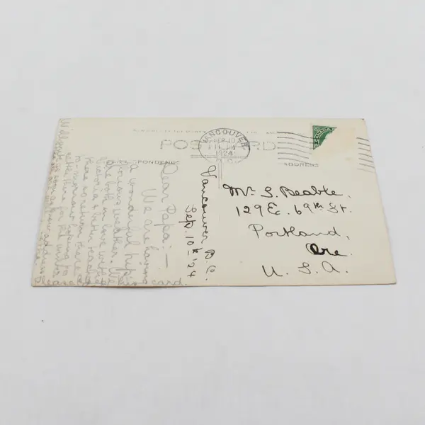 Foul Bay Victoria British Columbia Canada RPPC Postcard 1924