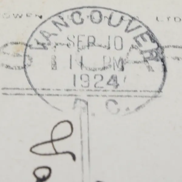 Foul Bay Victoria British Columbia Canada RPPC Postcard 1924