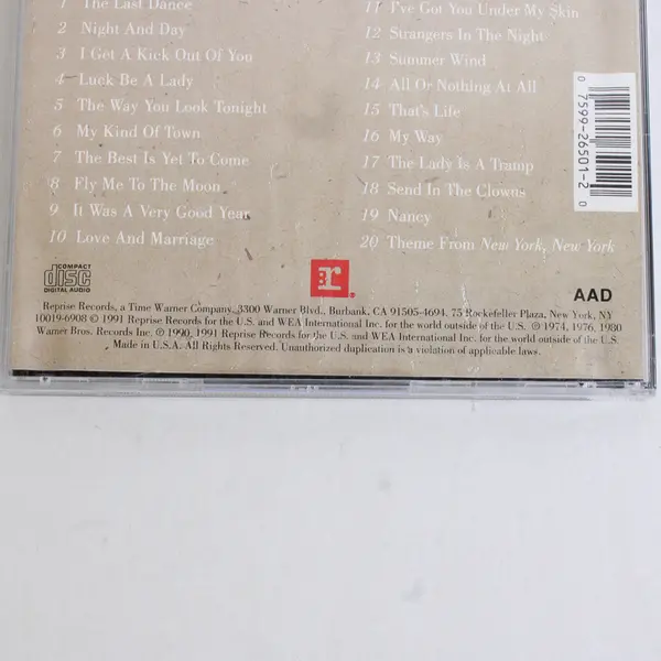 Frank Sinatra The Very Good Years CD 1991