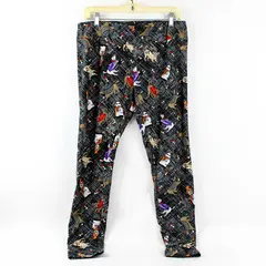Way To Celebrate! Halloween Dog Print Leggings Women's Large 12-14
