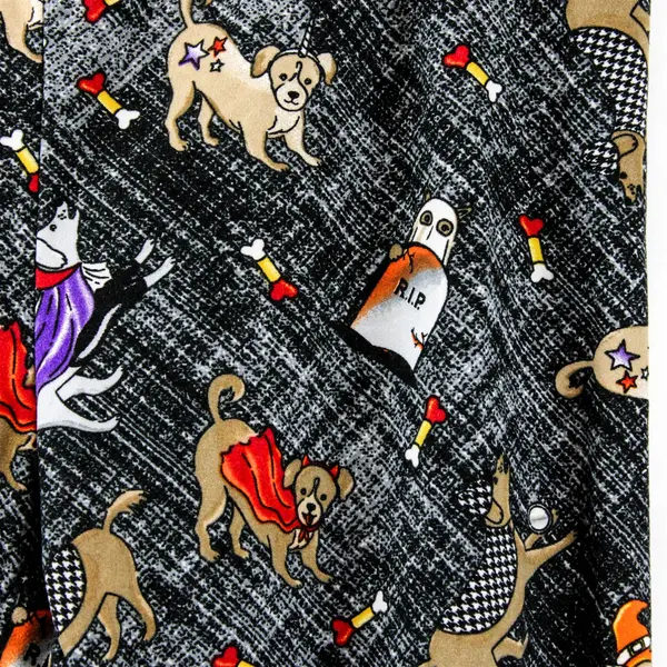 Way To Celebrate! Halloween Dog Print Leggings Women's Large 12-14