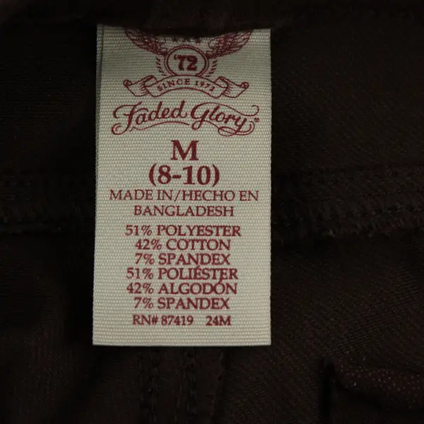 Faded Glory Brown Jeggings Women's Medium 8-10