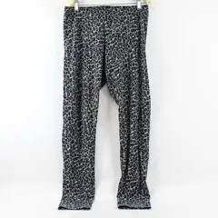 A New Approach Gray Leopard Print Leggings Women's Size Medium