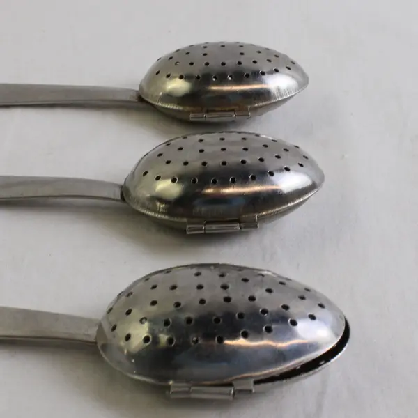 Lot Of 3 Unbranded Stainless Steel Spoon Shaped Loose Leaf Tea Infuser