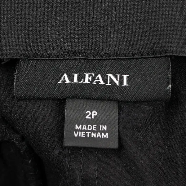 Alfani Women's 2P Black Comfort Waist Stretch Dress Work Capri Pants
