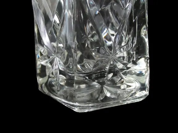 Vintage Anchor Hocking Prescut Flower Vase 10.5 Inch 