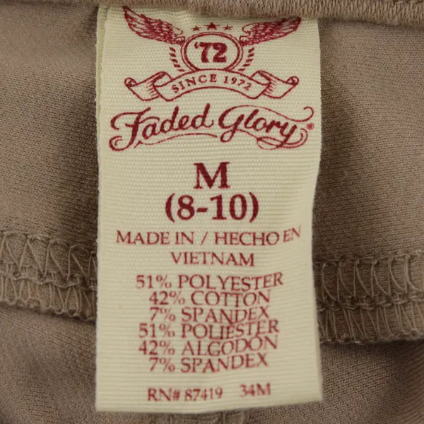 Faded Glory Beige Jeggings Women's Medium 8-10