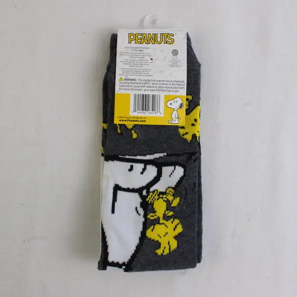 Peanuts Snoopy & Woodstock Crew Socks Shoe Size 6-12