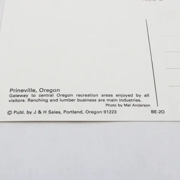 Lot Of 3 Vintage Prineville Oregon Postcards Courthouse Ochoco Lake