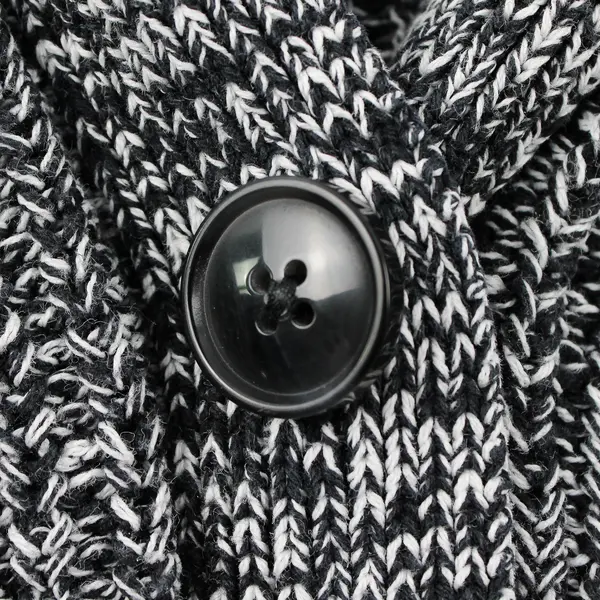 Style & Co. Women's XS Black & White Button Up Long Sleeve Cotton Knit Cardigan