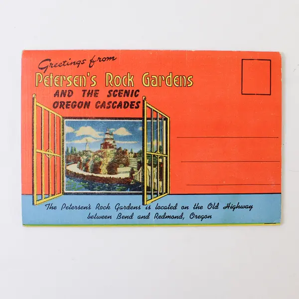 Petersen's Rock Gardens And The Scenic Oregon Cascades Souvenir Folder 1940s