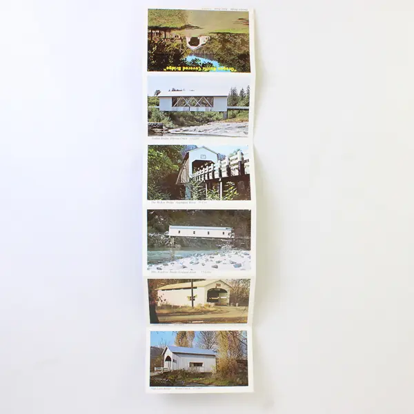 Vintage Oregon Covered Bridges Souvenir Folder