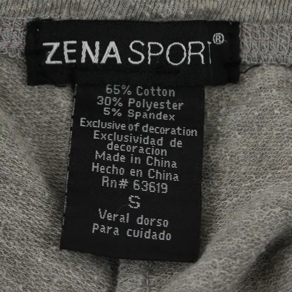Zena Sport Gray and Pink Capri Sweats Women's Small