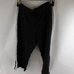 New York Laundry Black and White Cotton Capri Sweats Women's Large