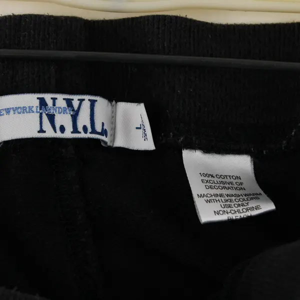 New York Laundry Black and White Cotton Capri Sweats Women's Large