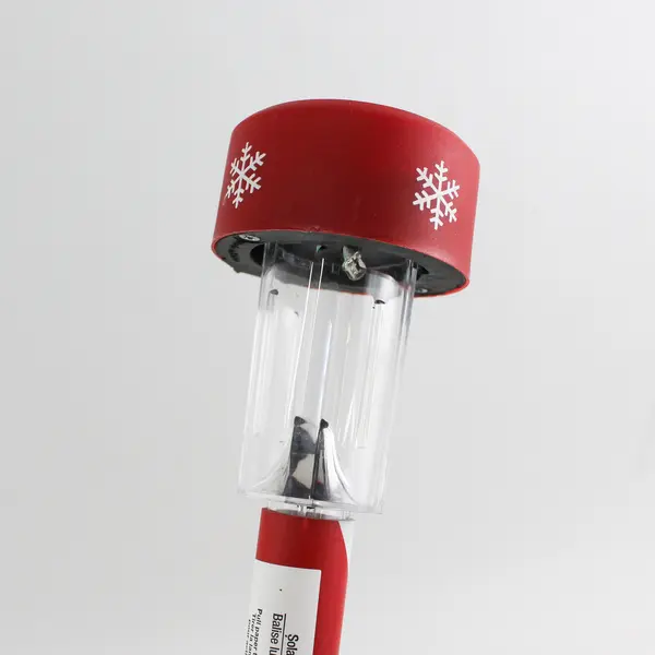 Lot 4 Solar Power Walkway Christmas Light Path Candy Cane Stake