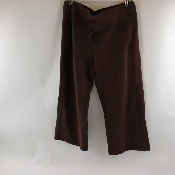 Athletic Works Solid Brown Capri Sweats Women's Medium 8/10