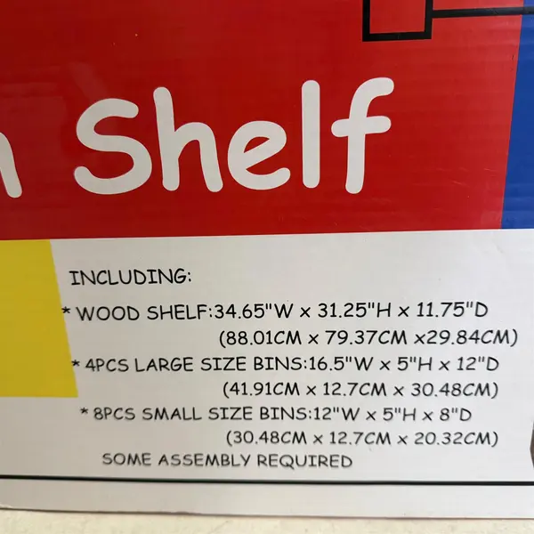 Rite Aid Basics Childs Storage Bin Shelf Organizer- Local Pickup Only