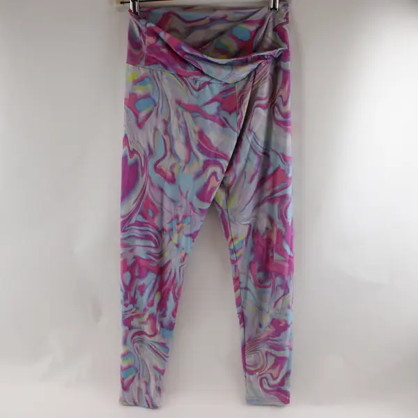 No Boundaries Multicolor Swirl Print Leggings Juniors Large 11-13