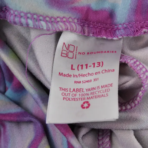 No Boundaries Multicolor Swirl Print Leggings Juniors Large 11-13