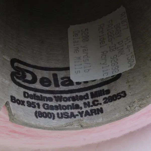 Jumbo Skein of Baby Pink Acrylic Crafting Yarn, Delaine Mills A10-77 H14-1504