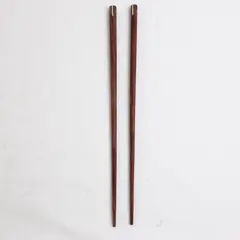 Pair of Solid Wood Brown Chopsticks 10.4" Long, Unbranded