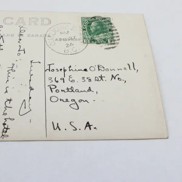 Qualicum Beach Hotel Vancouver Island BC Canada RPPC Postcard 1924