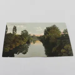 Vintage Yamhill River Sheridan Oregon Color Litho Postcard 1910s