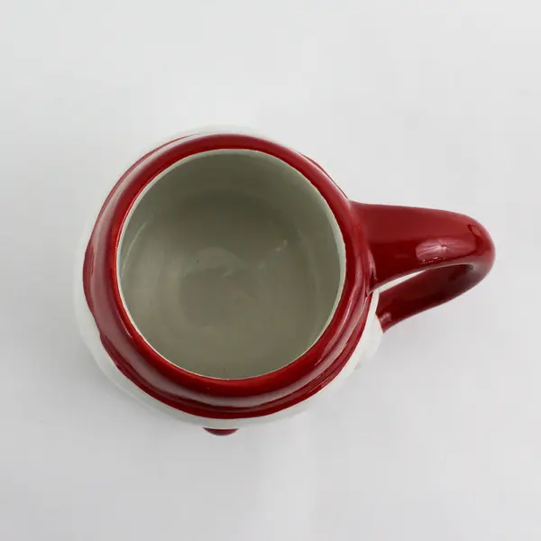 Lot of 3 Holiday Home Santa With Eyes Closed Ceramic Christmas Mugs