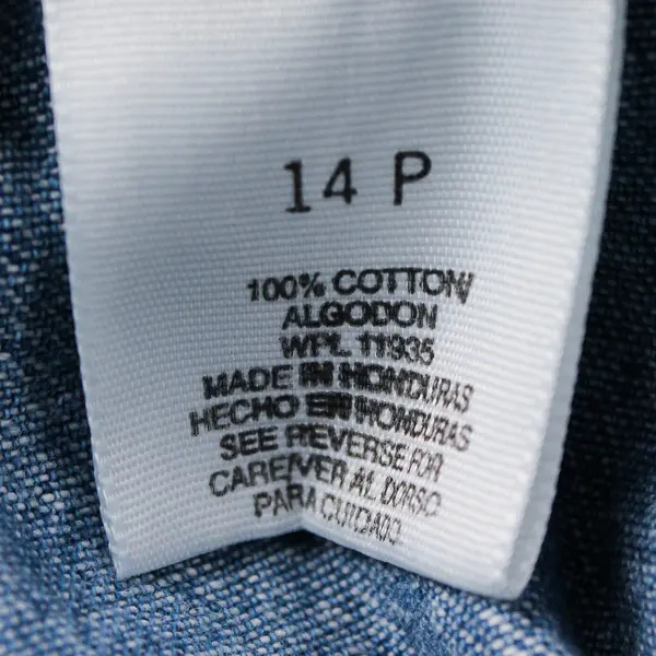 VTG Cabin Creek Women's 14P Blue Light Wash Elastic Waist Pull On Denim Jeans