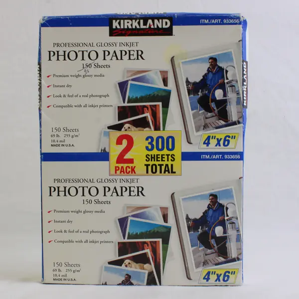 Lot Of 245 Costco Kirkland Professional Glossy Inkjet Photo Paper 4"x6" 10.4 Mil