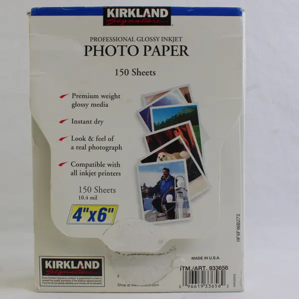 Lot Of 245 Costco Kirkland Professional Glossy Inkjet Photo Paper 4"x6" 10.4 Mil