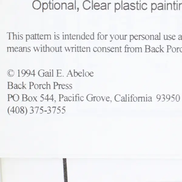 Water Color Vest Pieced Quilted Pattern Book, Sizes 6-22 1994, P018 New