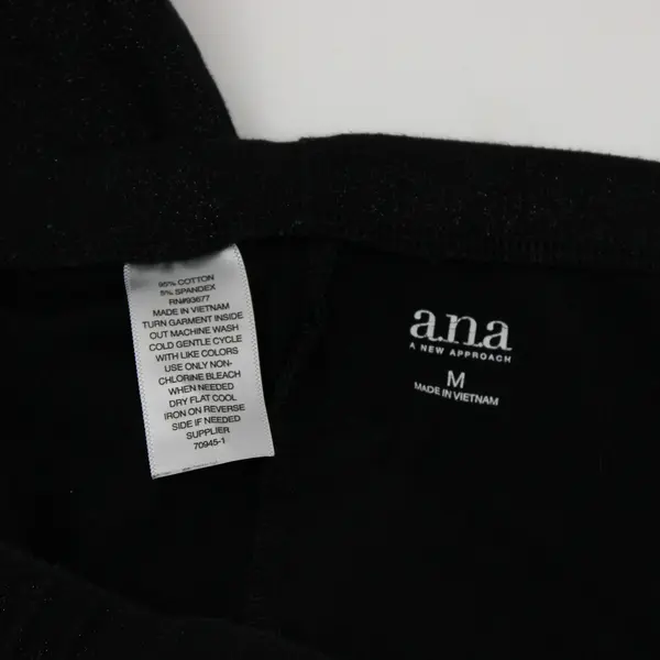 A New Approach Sparkly Black Leggings Women's Medium