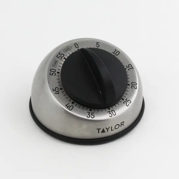 Taylor Stainless Steel 60 Minute Wind Up Mechanical Timer