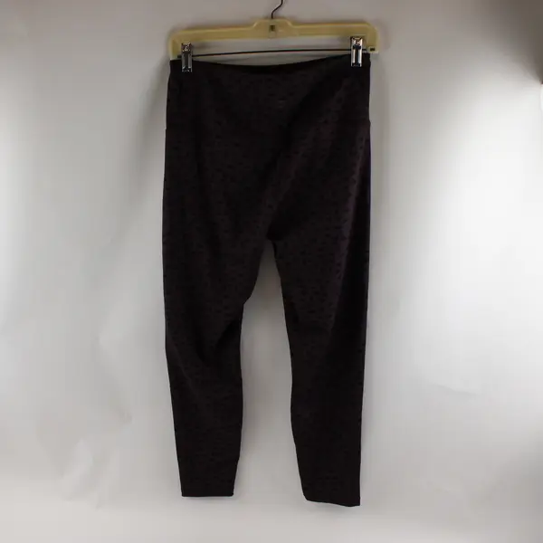Balance Collection Purple and Black Cheetah Print Leggings Women's Large