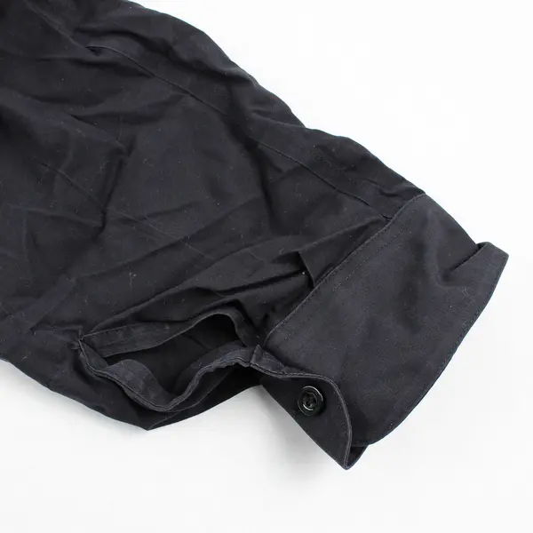 Foxcroft Women's 18W Black Non-Iron Stretch Shaped Fit Button Up Collared Shirt