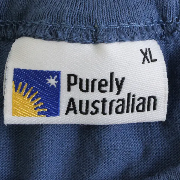 Purely Australian Women's XL Blue "Australia" Graphic Cap Sleeve T-Shirt