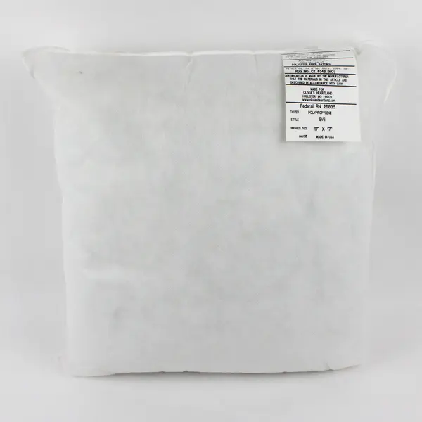 Olivia's Heartland Hollister Eve Square White 100% Polyester Pillow 17" x 17"
