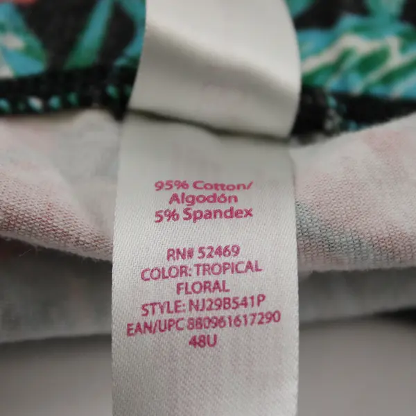 No Boundaries Multicolor Tropical Floral Capri Leggings Juniors Large 11-13
