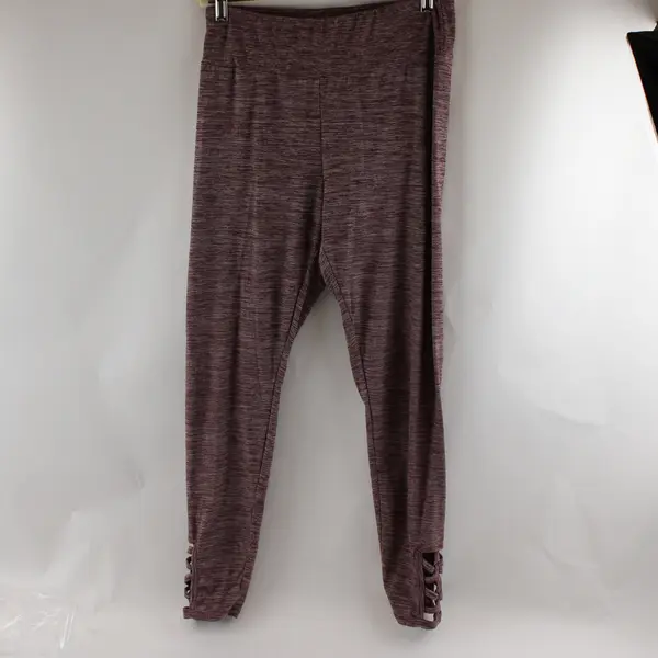 No Boundaries Burgundy Leggings Juniors Large 11-13