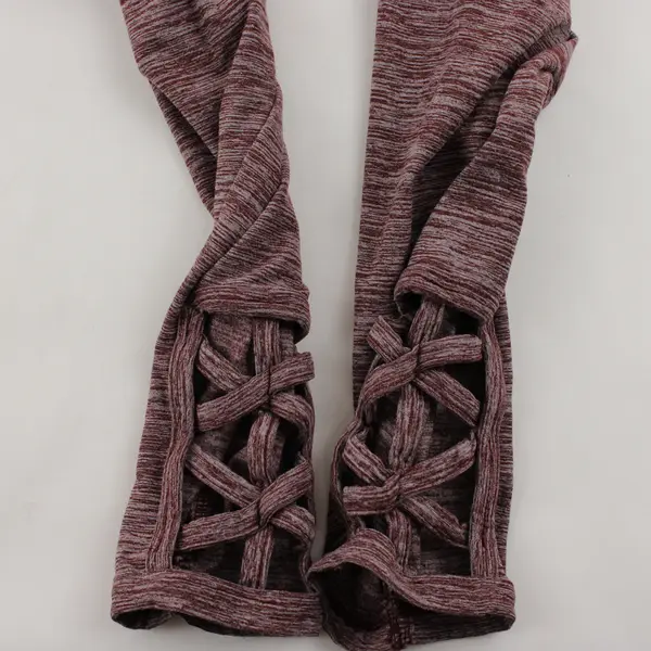 No Boundaries Burgundy Leggings Juniors Large 11-13