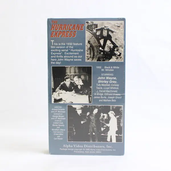 Hurricane Express VHS Tape B&W, 1995 John Wayne #33077 New/Sealed