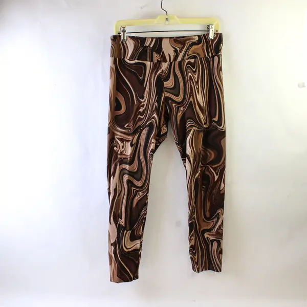 No Boundaries Brown Swirl Leggings Juniors Large 11-13